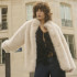 Veste Frimia en fausse fourrure de polyester à poil long