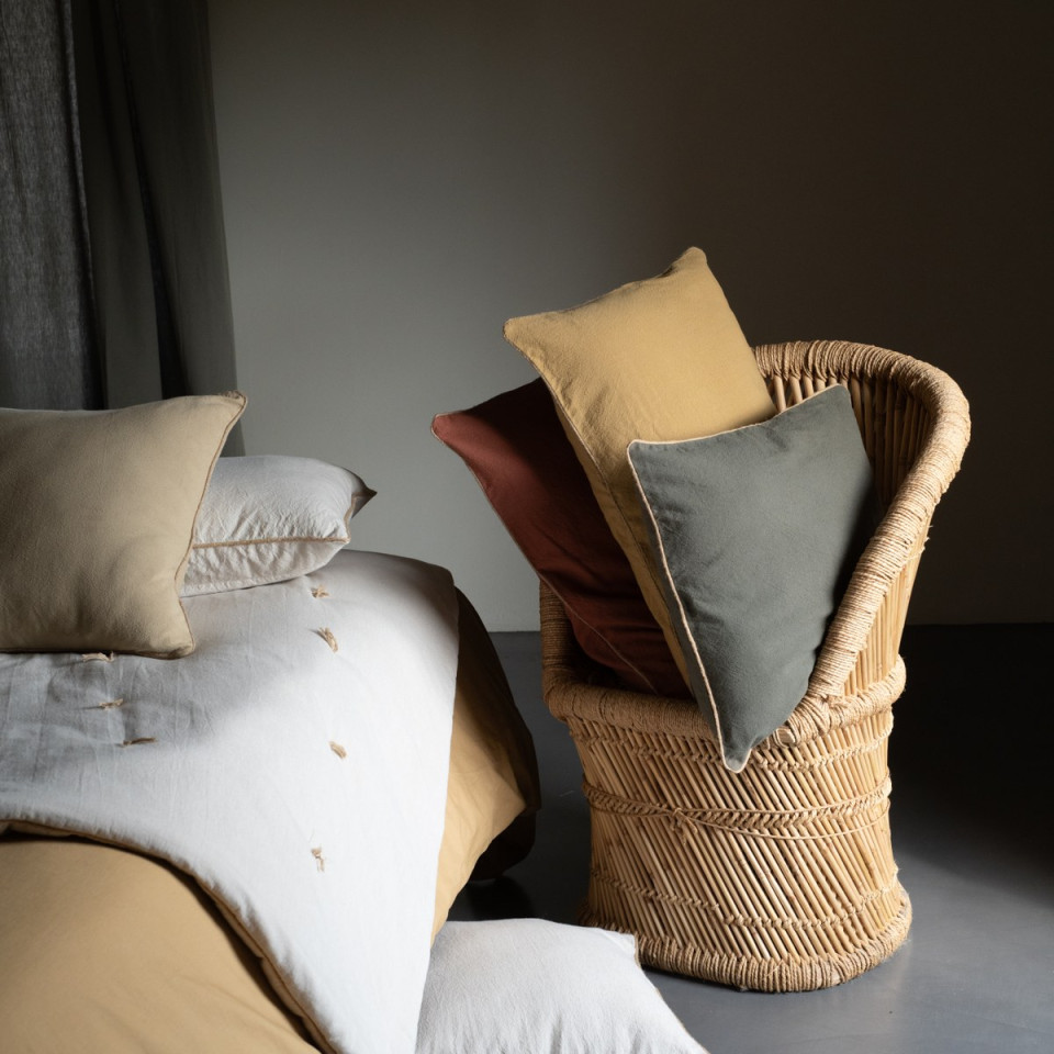 Housse de Coussin en Coton HONO