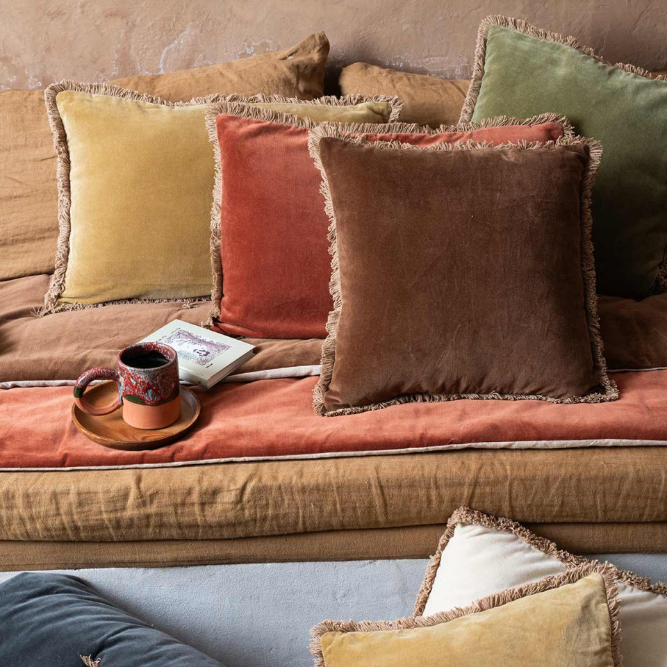 Housse de Coussin Velours MANELLE