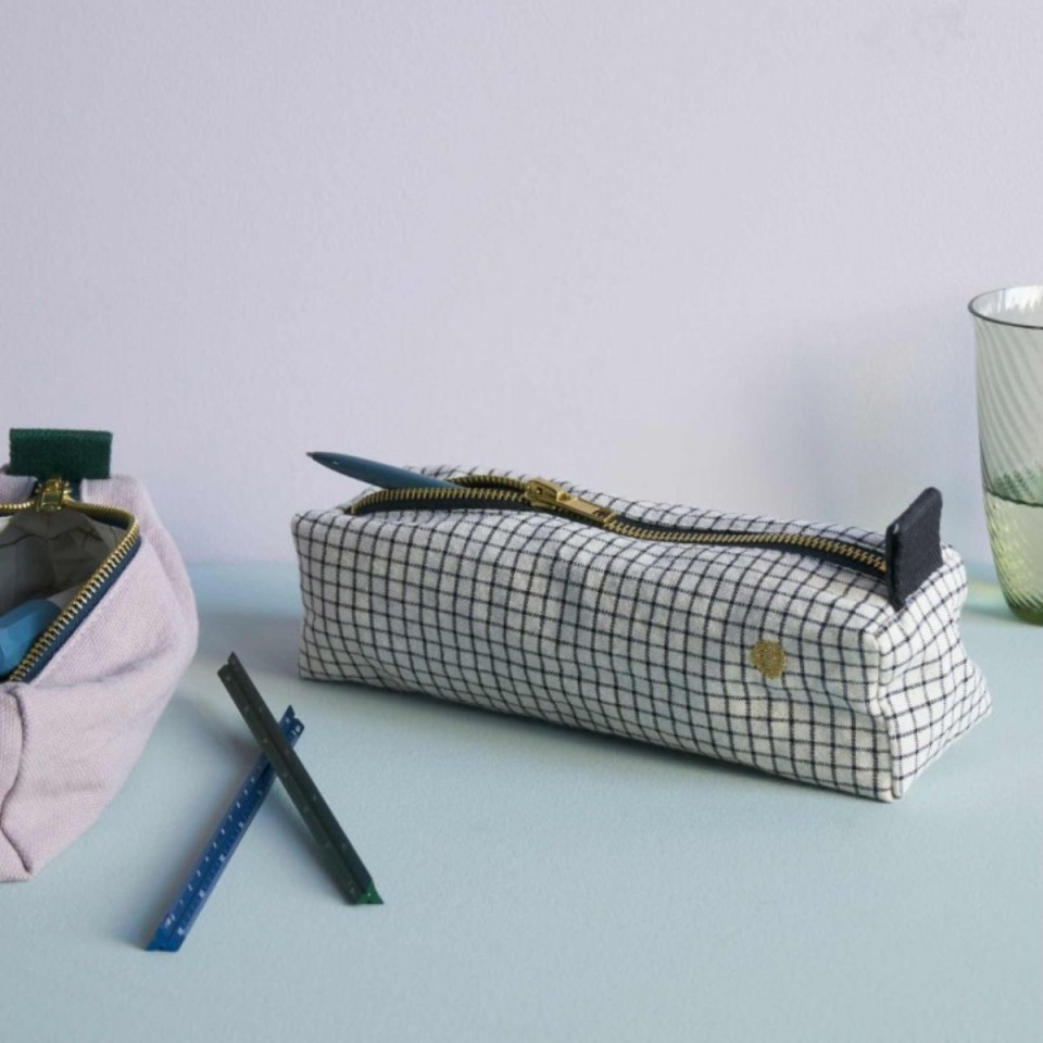 Trousse de bureau en Coton Bio Unis ou Motifs