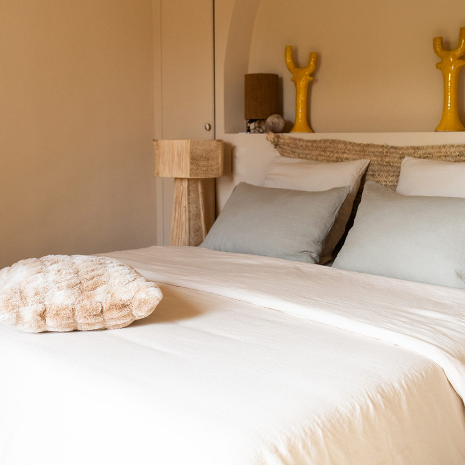 Drap Housse en Lin Lavé SONATE