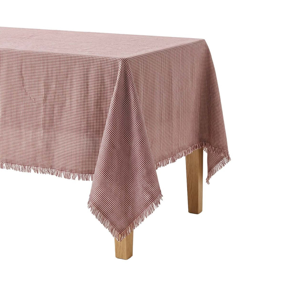 Nappe de Table en Coton Vichy Frangé VIC