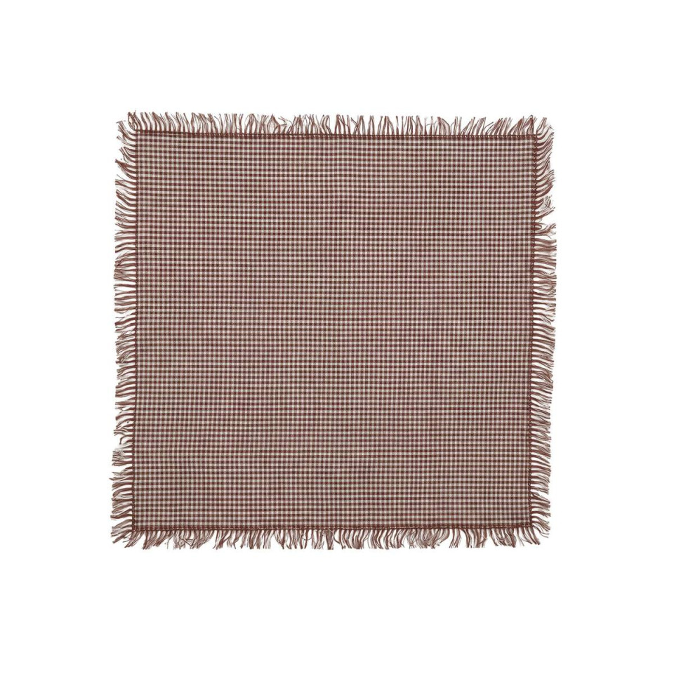 Serviette de Table en Coton Vichy Frangé VIC