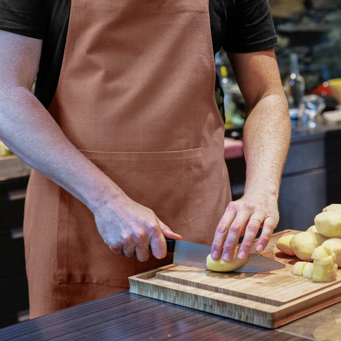 Tablier de cuisine en coton Yuco - Vent du Sud | Impression Lin