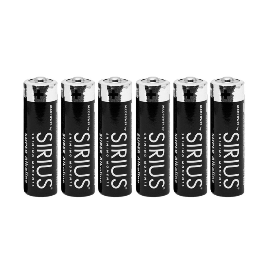 Piles alcalines AA DecoPower, lot de 6