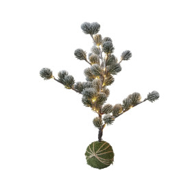 Sapin lumineux FREJA 50 LED aux touffes d'aiguilles givrées