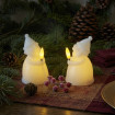 Pères Noël Lumineux en Cire CLAUS (set de 2)