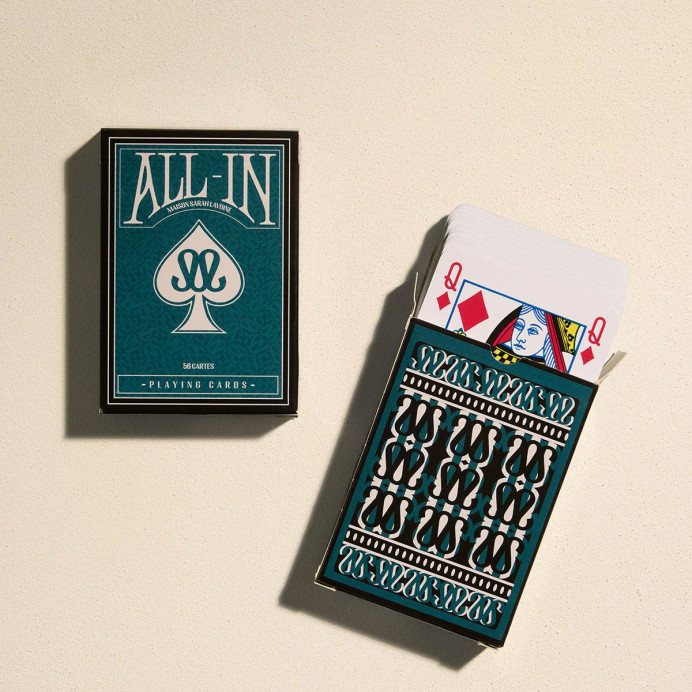 Jeu de cartes All-In - Maison Sarah Lavoine | Impression Lin