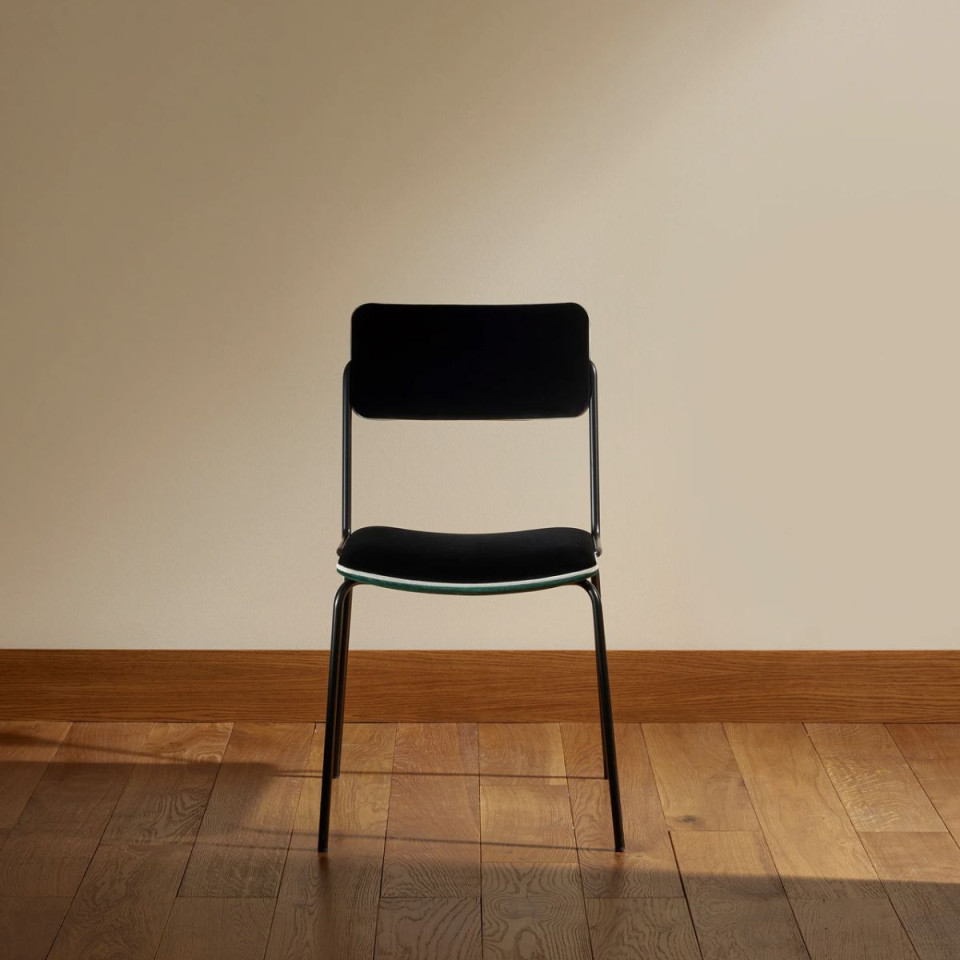 Chaise en Velours DOUBLE JEU