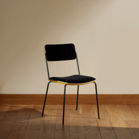 Chaise en Velours DOUBLE JEU