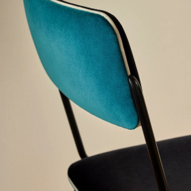 Chaise en Velours DOUBLE JEU