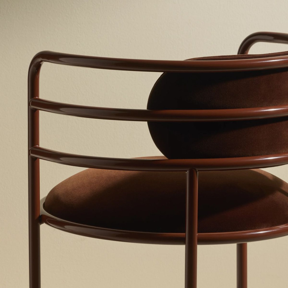 Chaise en Velours MOON