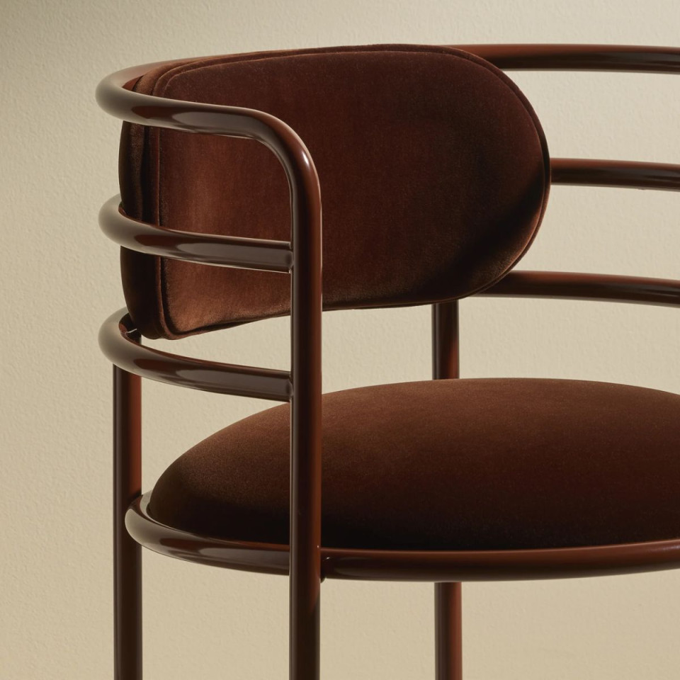 Chaise en Velours MOON