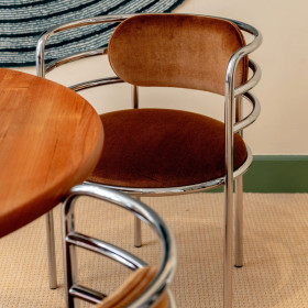 Chaise en Velours MOON