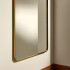 Miroir en laiton Hector Maison Sarah Lavoine, cadre en laiton brossé et angles arrondis