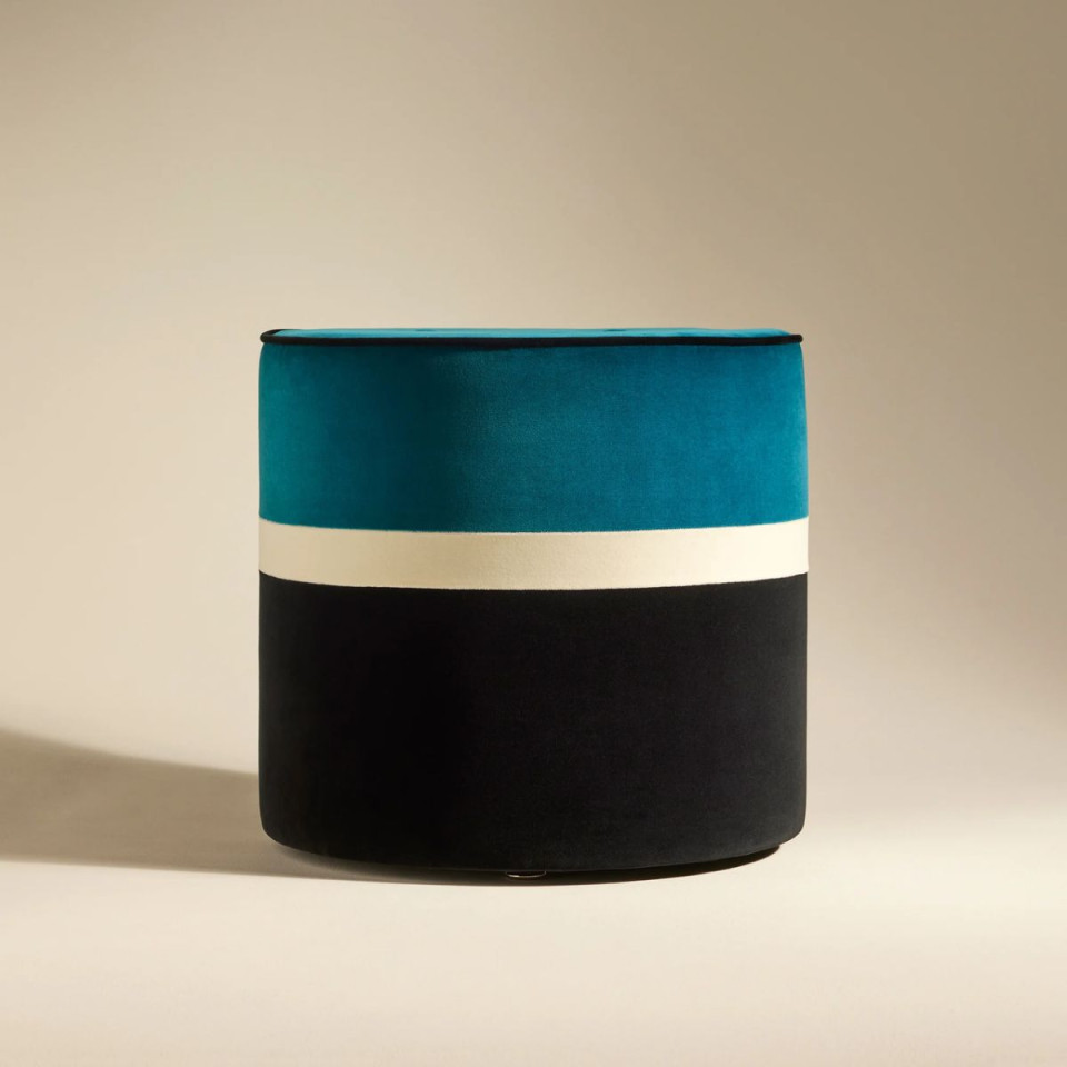 Pouf en Velours LEO