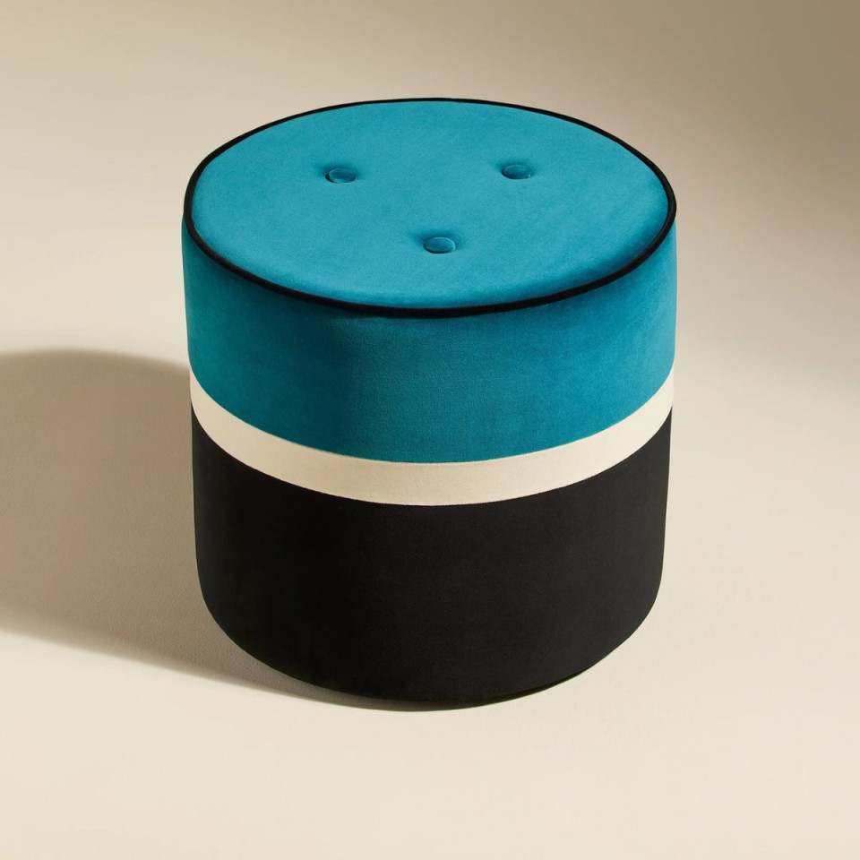 Pouf en Velours LEO