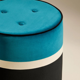 Pouf en Velours LEO