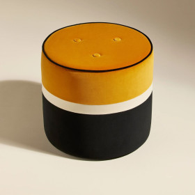 Pouf en Velours LEO