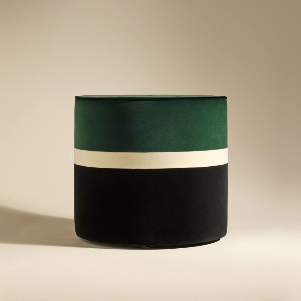 Pouf en Velours LEO