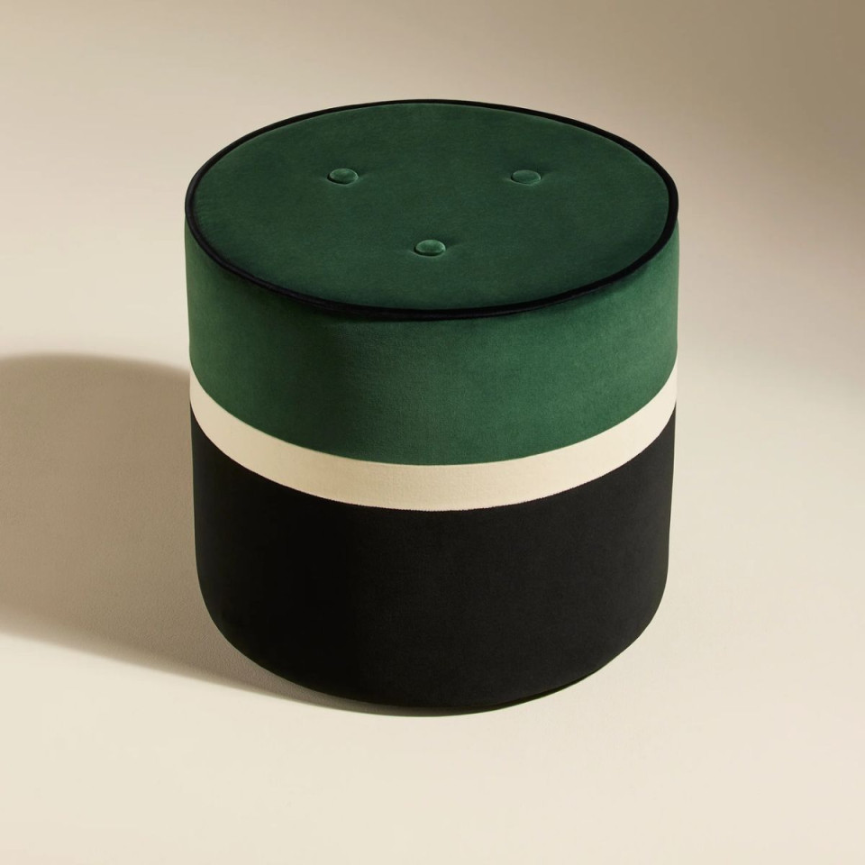 Pouf en Velours LEO