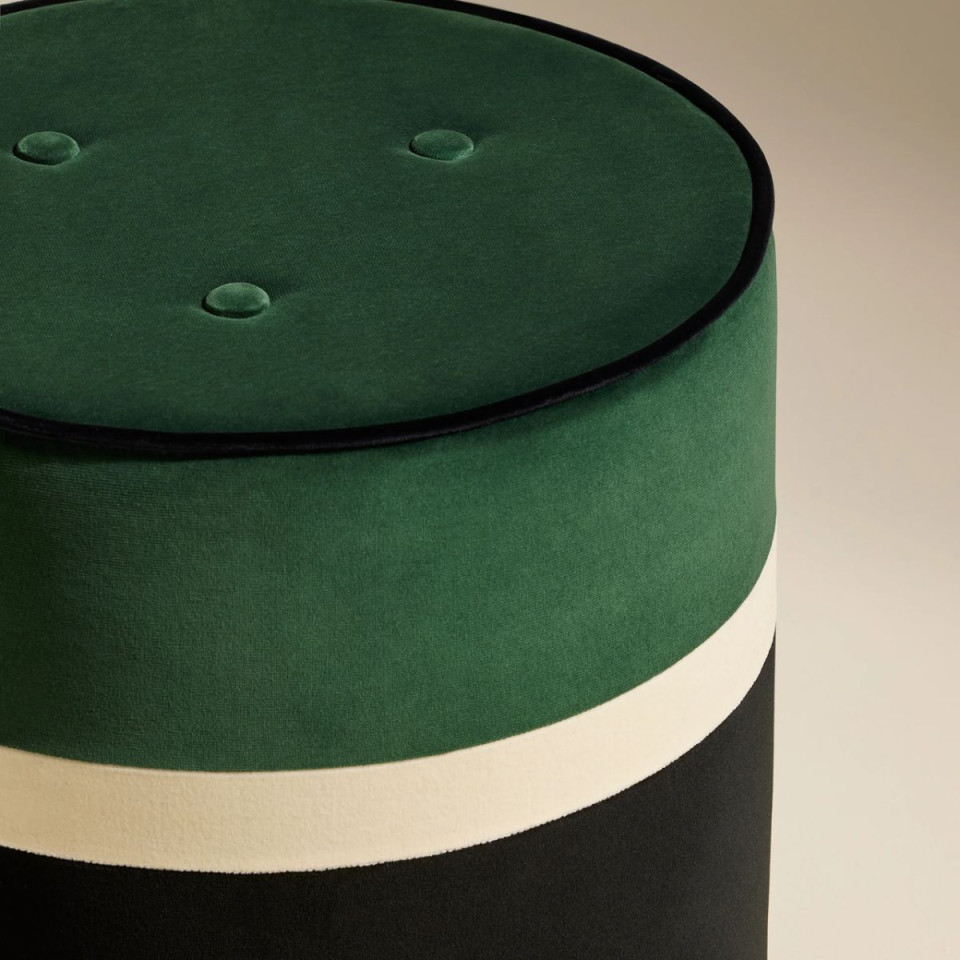 Pouf en Velours LEO