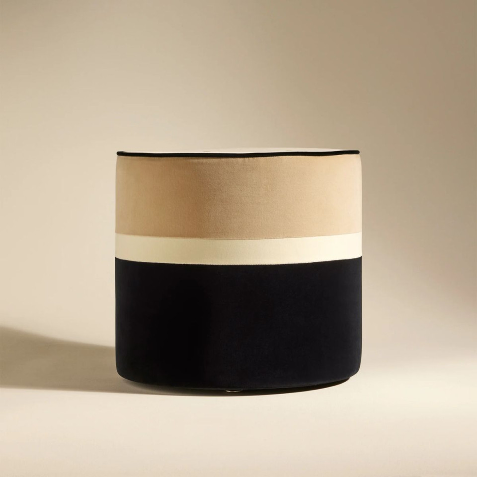 Pouf en Velours LEO