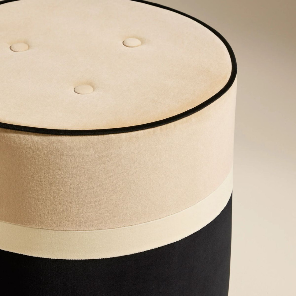 Pouf en Velours LEO