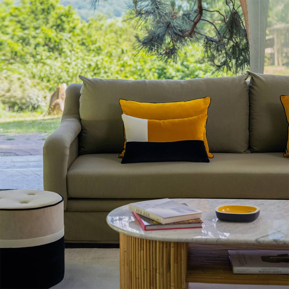 Coussin en Velours DOUBLE JEU 