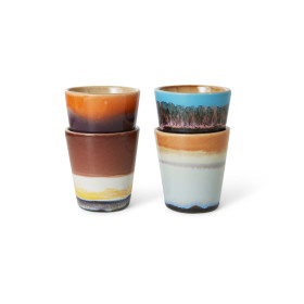 Set 4 Mugs Ristretto Céramique - 70S