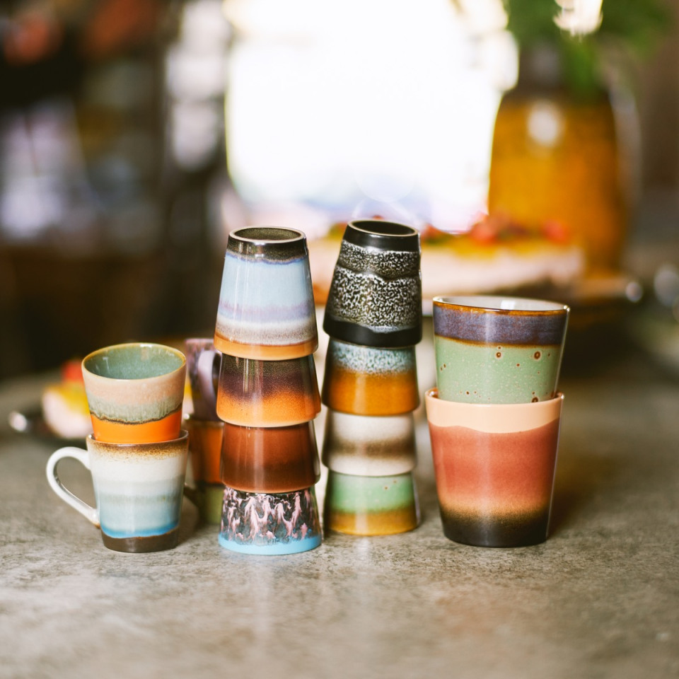 Set 4 Mugs Ristretto Céramique - 70S