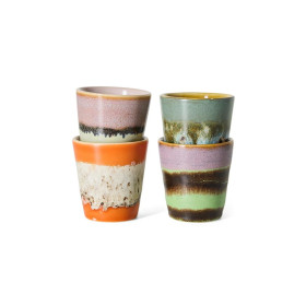 Set 4 Mugs Ristretto Céramique - 70S