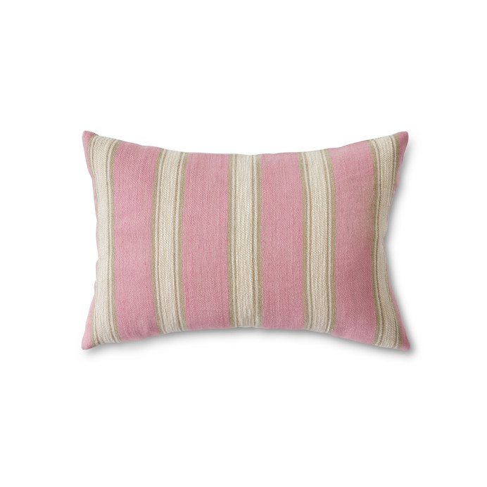 Coussin Tissé en Lin BLUSH