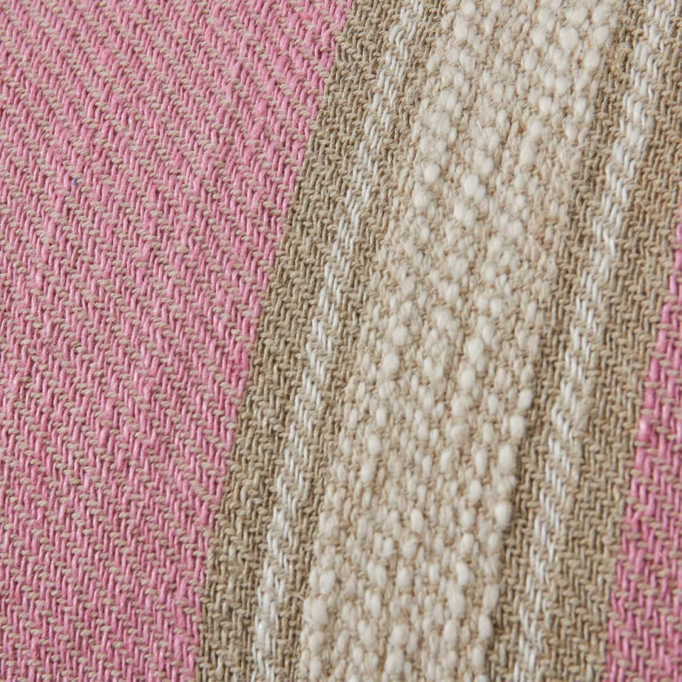 Coussin Tissé en Lin BLUSH