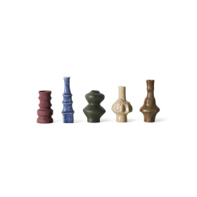 Set 5 Petits Vases Céramique - 70S