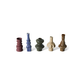 Set 5 Petits Vases Céramique - 70S