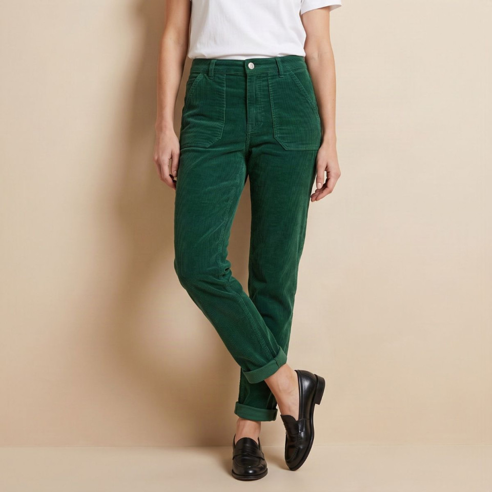 Pantalon en velours côtelé Trésor