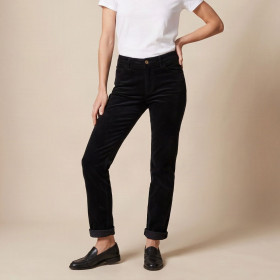 Pantalon Straight en Velours Ras Strauss