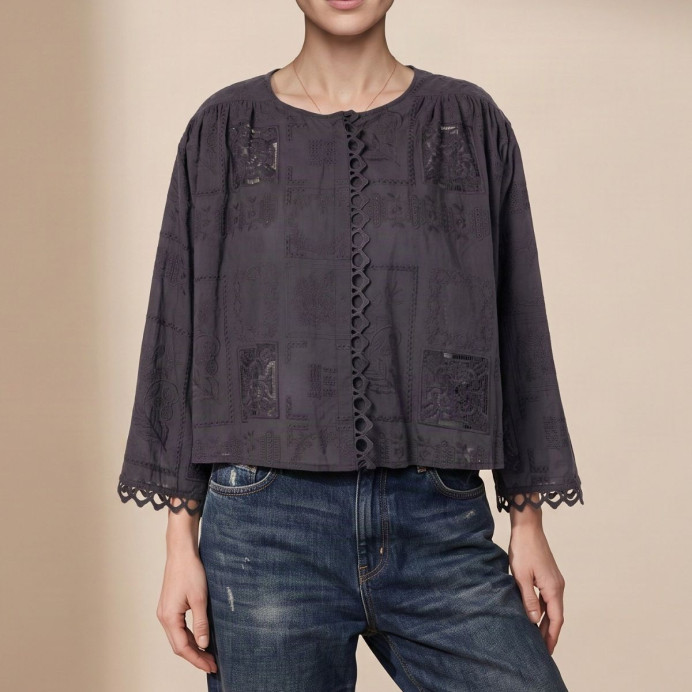 Blouse brodée Puerto Rico JC Sophie en coton