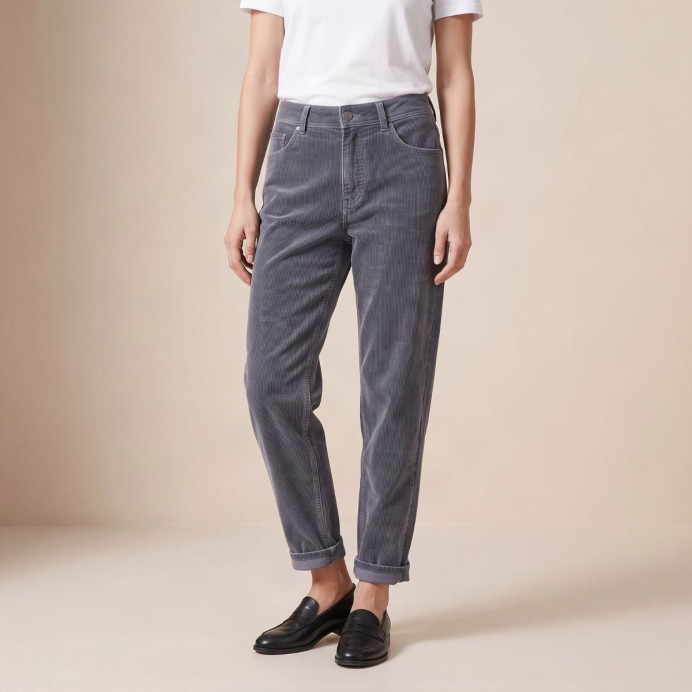 Pantalon boyfriend en velours côtelé Gala Wash – HOD Paris