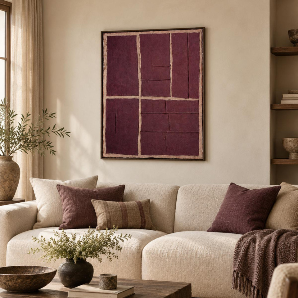 Toile HESSIAN en Lin - 80 x 100 
