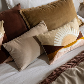 Coussin en Coton Brodé EOL