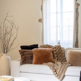 Coussin Fausse Fourrure Shetland BETANI