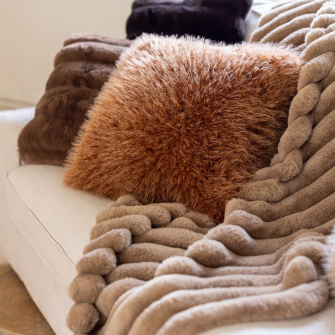 Coussin Fausse Fourrure Shetland BETANI