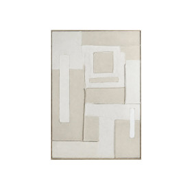 Toile avec Cadre Bois de Pin BLANCHE 