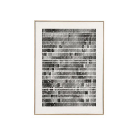 Toile avec Cadre Bois de Pin BLANCHE 