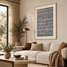 Toile avec Cadre Bois de Pin BLANCHE 