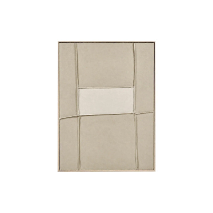 Toile avec Cadre Bois de Pin BLANCHE - Pomax | Impression lin