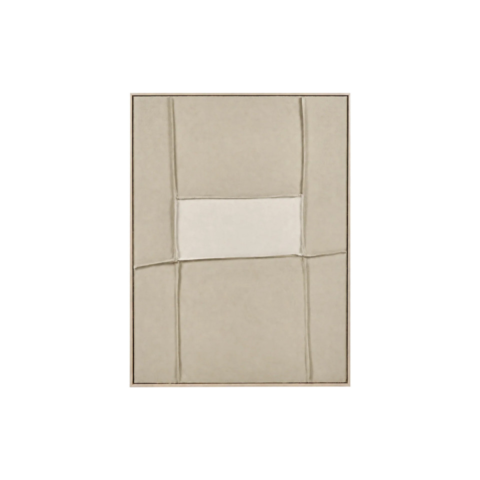 Toile avec Cadre Bois de Pin BLANCHE 