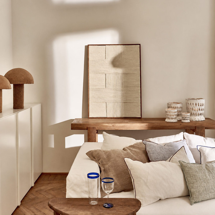 Déco Murale Laine et Bois TELAIO - Pomax | Impression lin